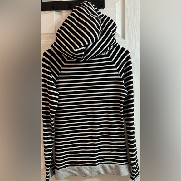Ampersand Avenue DoubleHood Striped Hoodie Women’s Size Small - Picture 5 of 6